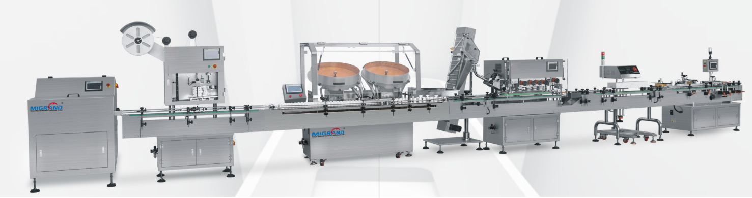 สายบรรจุขวดการนับแผ่นดิสก์สี่หัว