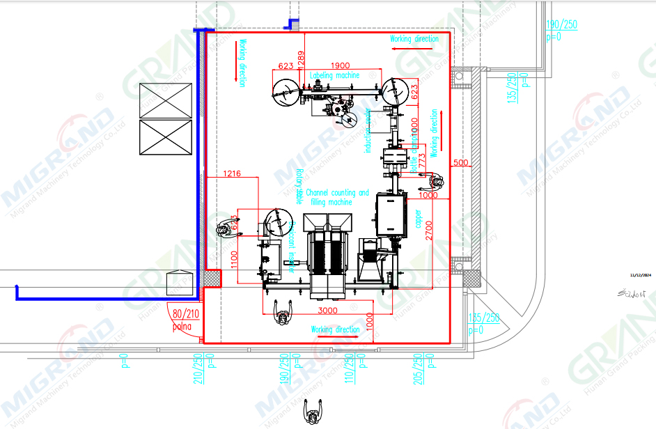สายการผลิตเครื่องปิดฝาขวดและเครื่องซีลฟอยล์แบบนับแท็บเล็ตพร้อมเครื่องป้อนสารดูดความชื้น เครื่องติดฉลาก และเครื่องพิมพ์อิงค์เจ็ท